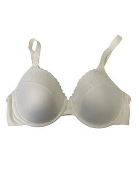 Bali Passion for Comfort Underwire Full Coverage Bra White Lace Trim 40C